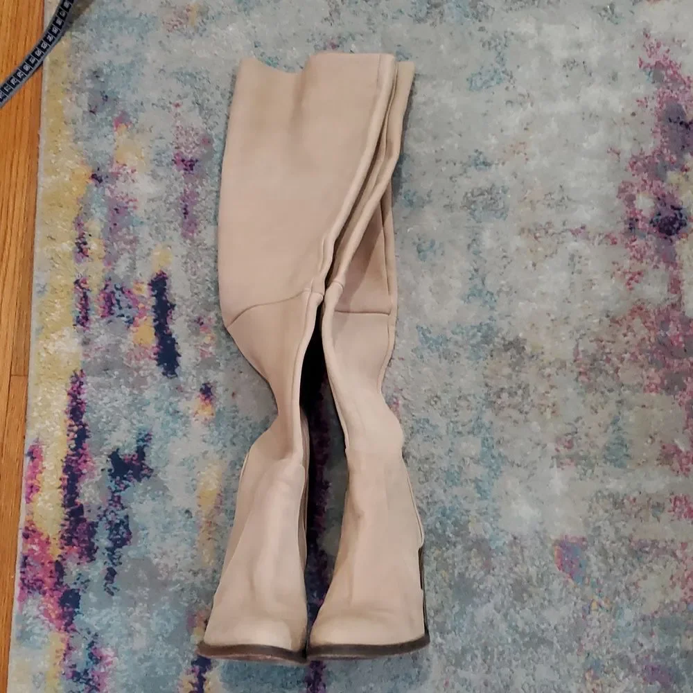 Free People Over The Knee Nubuck Leather Boots Made in Bolivia Size 36 or 5.5
